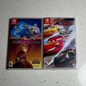 Nintendo Switch Games Lion King & Aladdin & Disney Cars 3 Driven to Win